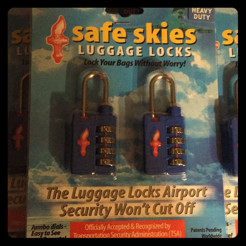 Luggage Locks Safe Skies 👍approved by TSA